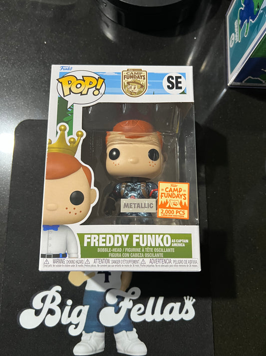 FREDDY FUNKO AS CAPTAIN AMERICA (SE) METALLIC 2,000 PC